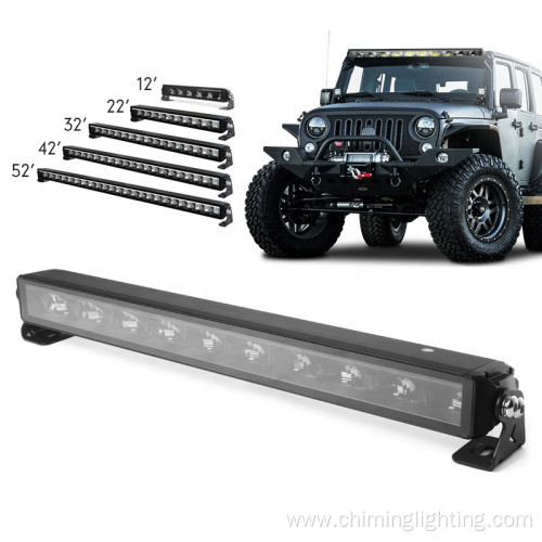 New innovation 22Inch edgeless design single row light bar with position light over-heated protected offroad light bar